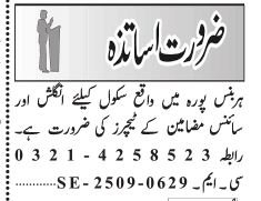 Book Nawaiwaqt Newspaper Ad Online 2 3 line simple classified ad