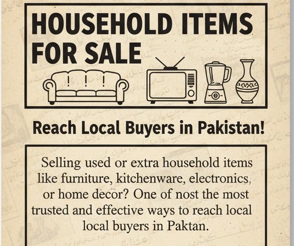 Book Used Household Items for Sale Ad in Newspaper 5 Household Items for Sale Ad in Newspaper